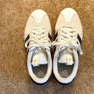 Adidas Classic White and Black Trainers